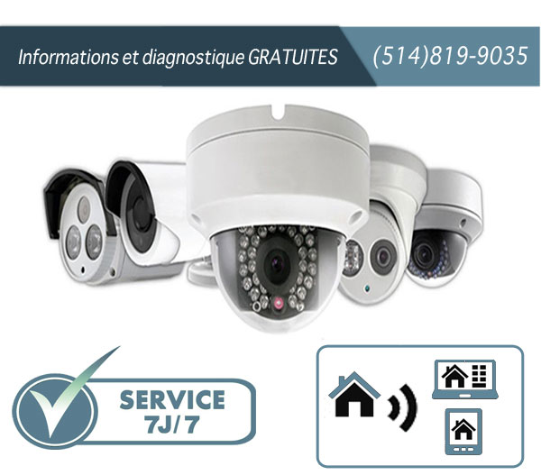 Installation des caméras de surveillance